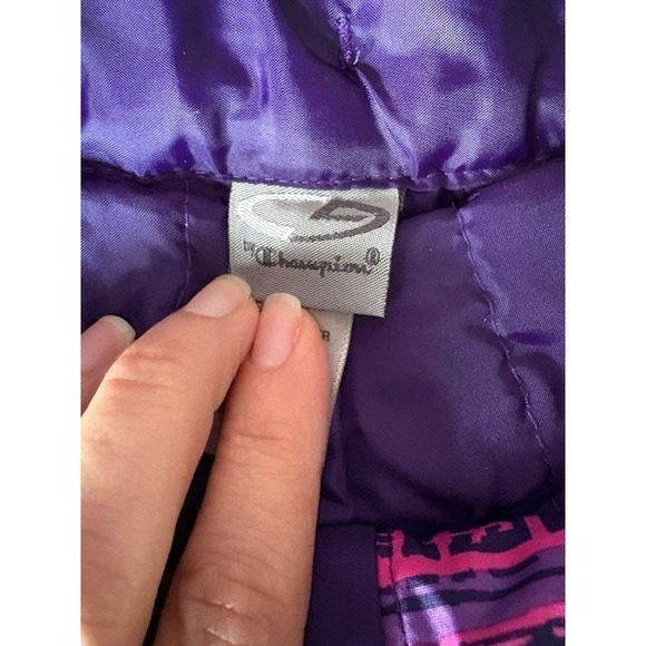 Champion Dry Girl's Snow Ski Pants Adjustable Waist Zip Pockets Sz M(7-8) Purple - Picture 15 of 16